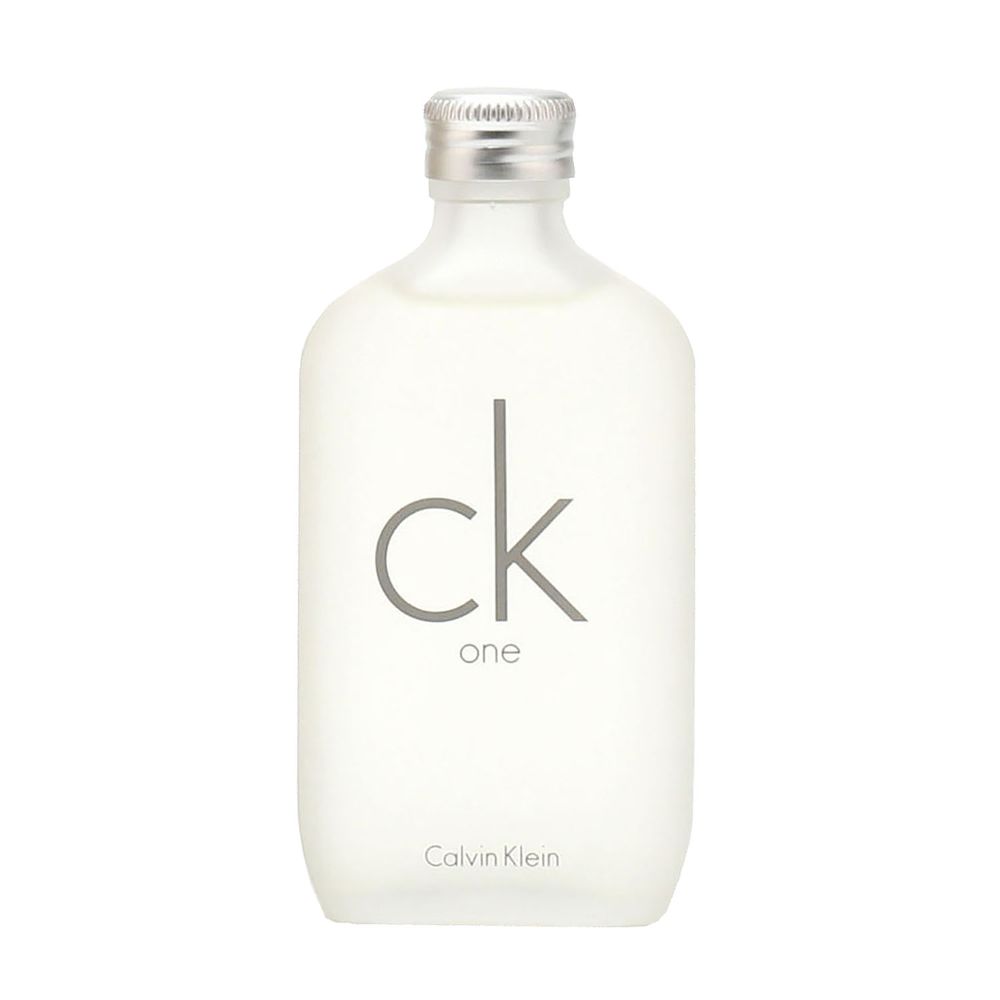 Calvin Klein CK One perfume bottle on a white background